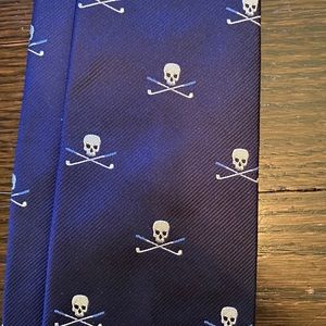 Polo Ralph Lauren Silk Skull + Crossbones Tie.